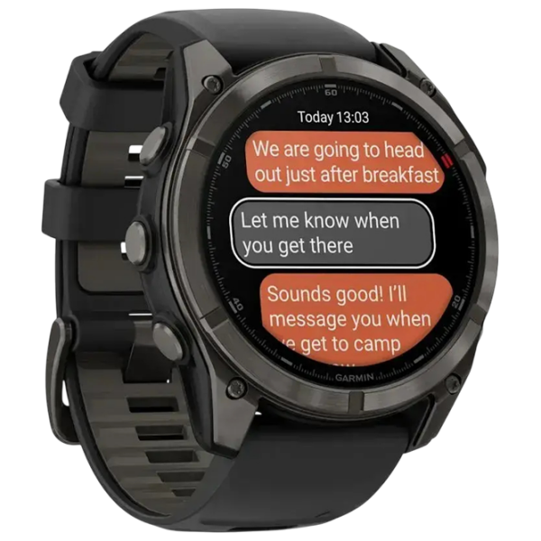 Ceas inteligent Garmin Fenix 8 Pro Grey 1.4" | 51 mm | Titan/Silicon
| 010-03199-01 photo 3