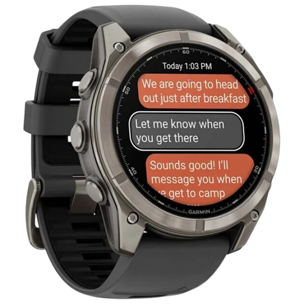 Ceas inteligent Garmin Fenix 8 Pro Graphite 1.4" | 51 mm | Titan/Silicon
| 010-03199-11 photo 3