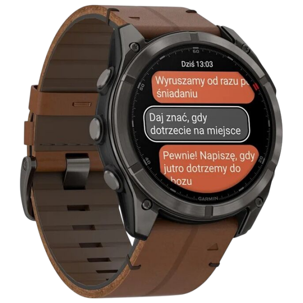 Ceas inteligent Garmin Fenix 8 Pro Grey 1.4" | 51 mm | Titan/Piele
| 010-03199-01 photo 5