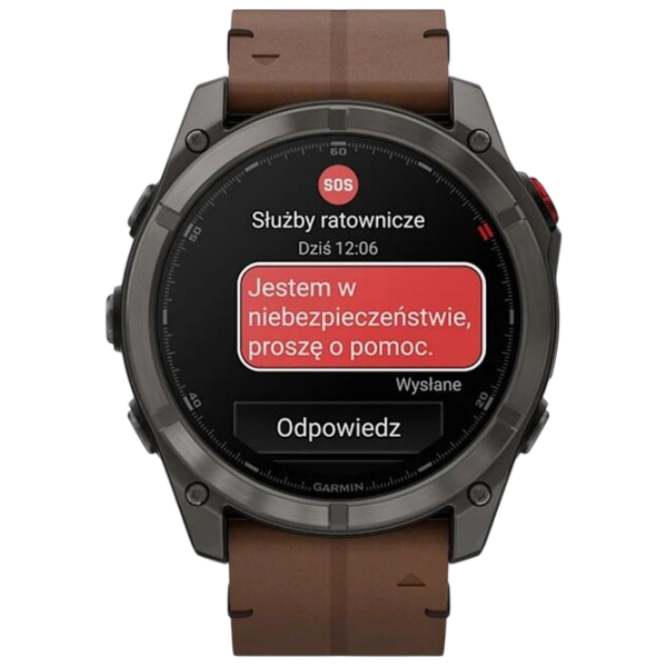 Ceas inteligent Garmin Fenix 8 Pro Grey 1.4" | 51 mm | Titan/Piele
| 010-03199-01 photo 6