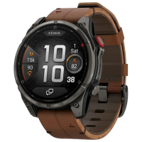 Ceas inteligent Garmin Fenix 8 Pro Gray 1.4" | 47 mm | Titan/Piele
| 010-03198-40