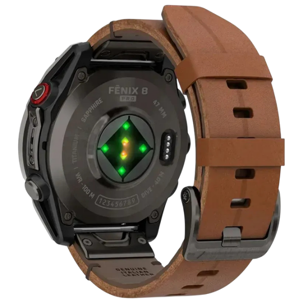 Ceas inteligent Garmin Fenix 8 Pro Gray 1.4" | 47 mm | Titan/Piele
| 010-03198-40 photo 4
