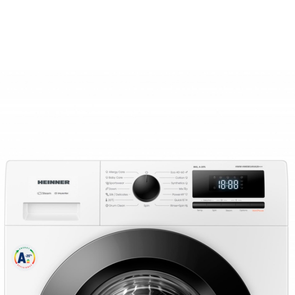 Стиральная машина Heinner HWM-HME8014IVA20+++ Белый 8 кг, 1400 об/мин, A+++ photo 5