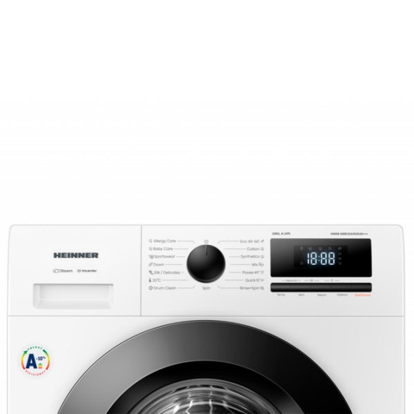Стиральная машина Heinner HWM-HME1014IVA10+++ Белый 10 кг, 1400 об/мин, A photo 3