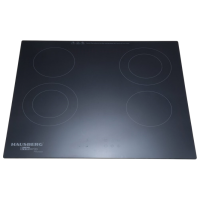 Plită încorporabilă electrică HAUSBERG HB-1537 Black Vitroceramică, 6400 W, Electric