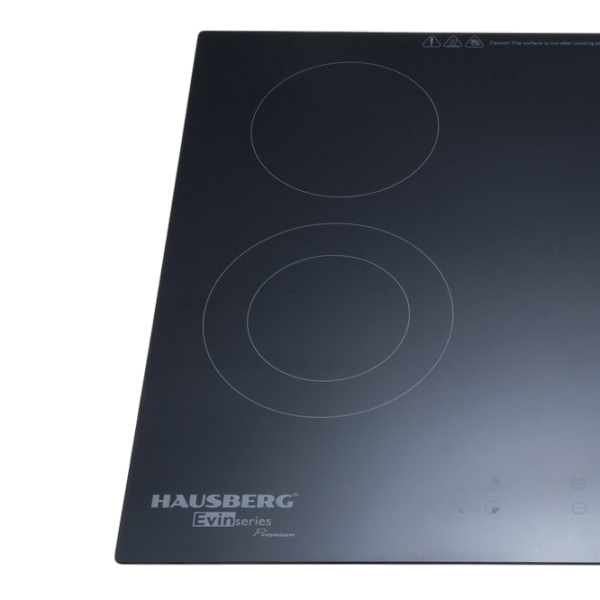 Plită încorporabilă electrică HAUSBERG HB-1537 Black Vitroceramică, 6400 W, Electric photo 2