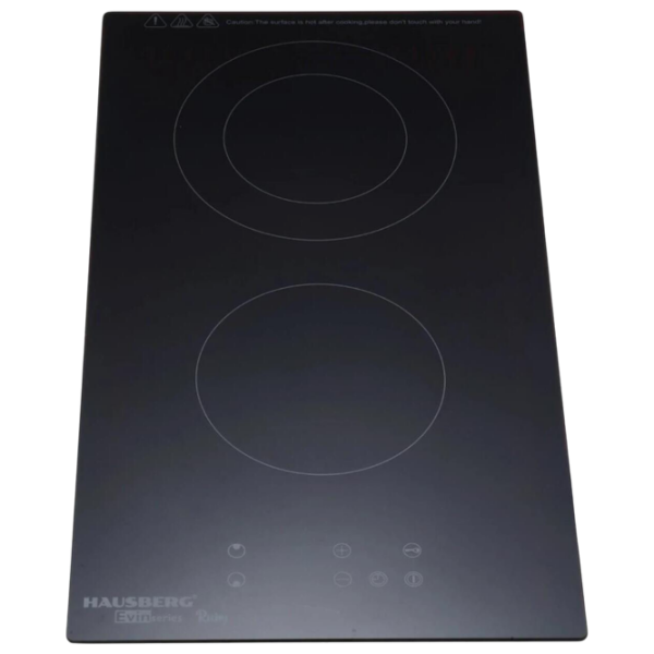 Plită încorporabilă electrică HAUSBERG HB-1536 Black Vitroceramică, 3200 W, Hi-light photo 1