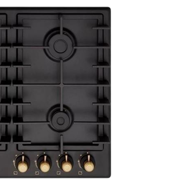 Plită încorporabilă pe gaz Lanova 136400RB5C2425 FFD WOK Black Inox, Gratare: Fontă photo 2