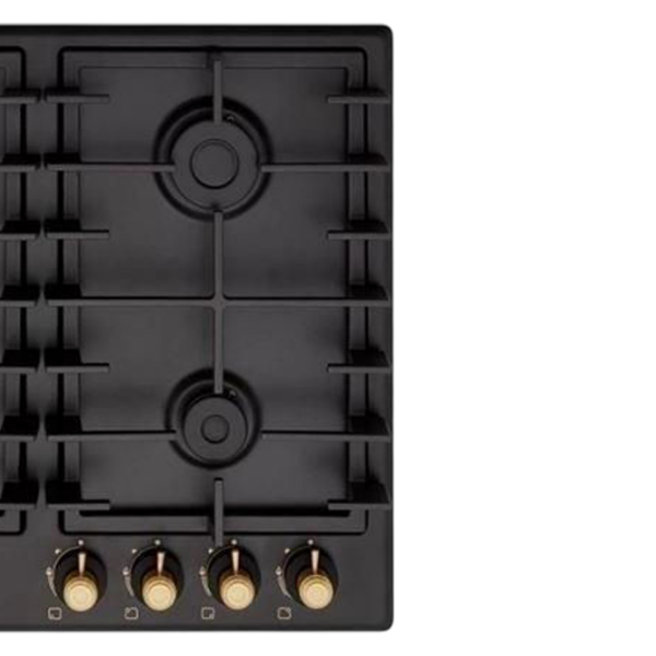 Plită încorporabilă pe gaz Lanova 136400RB5C2425 FFD WOK Black Inox, Gratare: Fontă photo 2