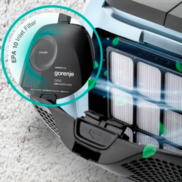 Aspirator Gorenje VC2302G6AHBL Black 2300 W | Uscată | Container | 3.3 l photo 6