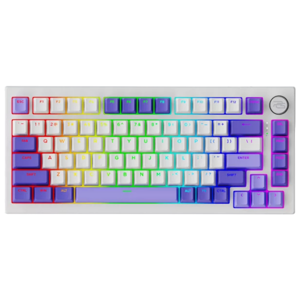 Tastatură Proove Coupe White Gaming, Fără fir photo 1