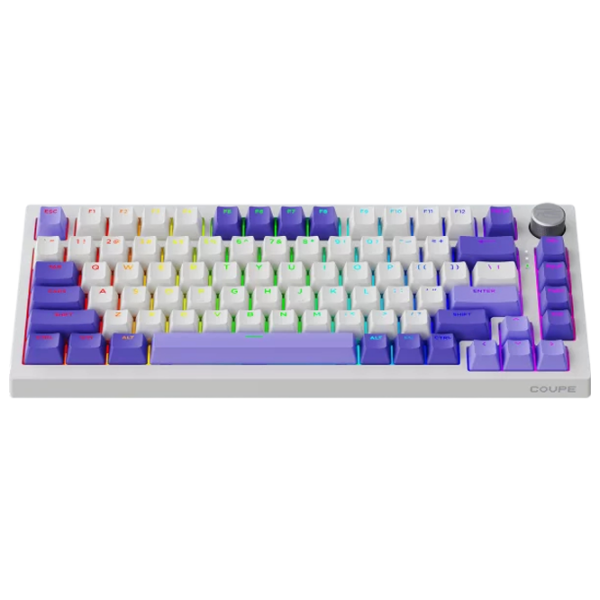 Tastatură Proove Coupe White Gaming, Fără fir photo 2