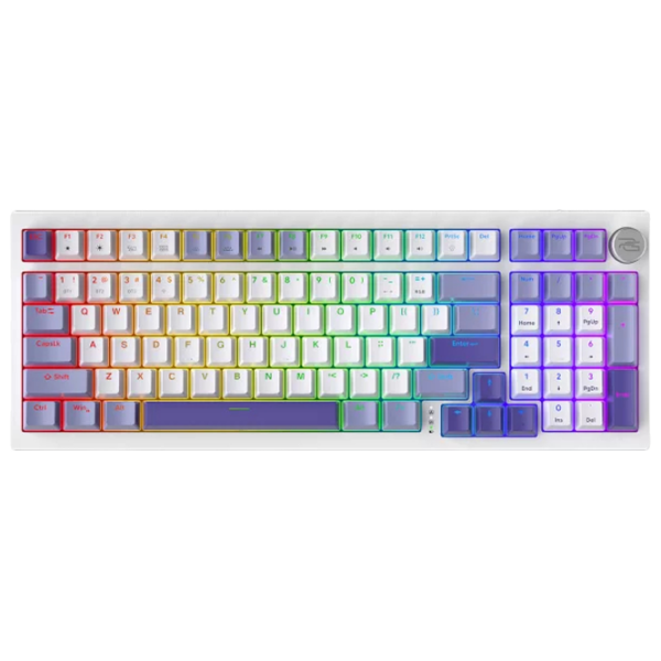 Tastatură Proove Gaming Slicker White Gaming, Fără fir photo 1