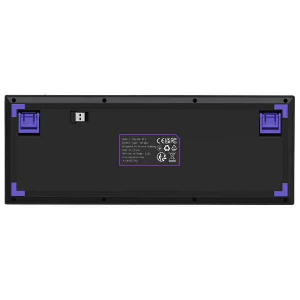 Tastatură Proove Slicker Pro Black Gaming, Fără fir photo 4