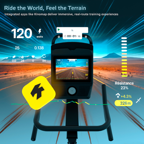 Bicicletă fitness Insportline ZenRoute 1200 Black , 150 kg photo 11