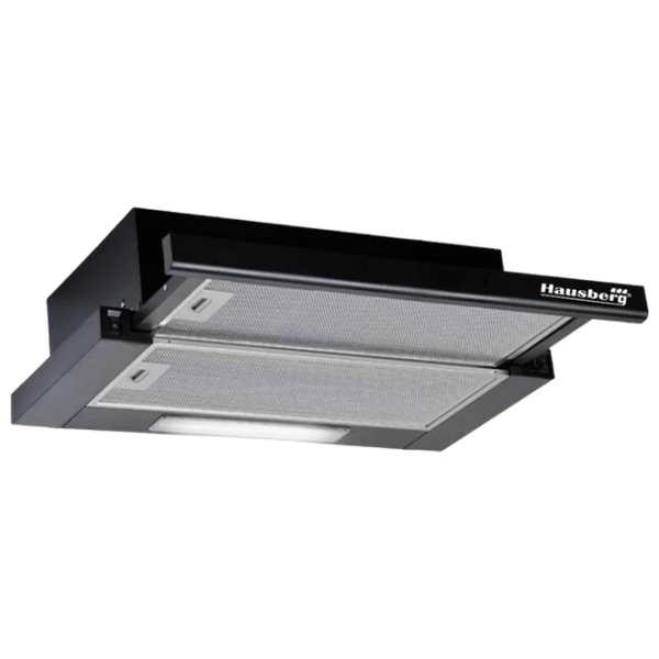 Hotă HAUSBERG HB-1285NG Black 60 cm, Recirculare, 420 m³/h photo 1