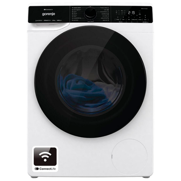 Стиральная машина Gorenje WPNA84A2TSWIFI Белый 8 кг, 1400 об/мин, A photo 1