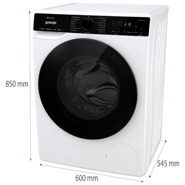 Стиральная машина Gorenje WPNA84A2TSWIFI Белый 8 кг, 1400 об/мин, A photo 5