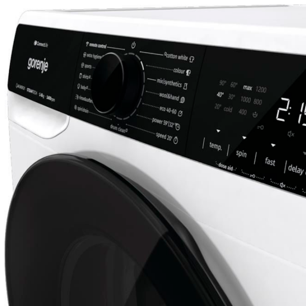 Стиральная машина Gorenje WPNA84A2TSWIFI Белый 8 кг, 1400 об/мин, A photo 6