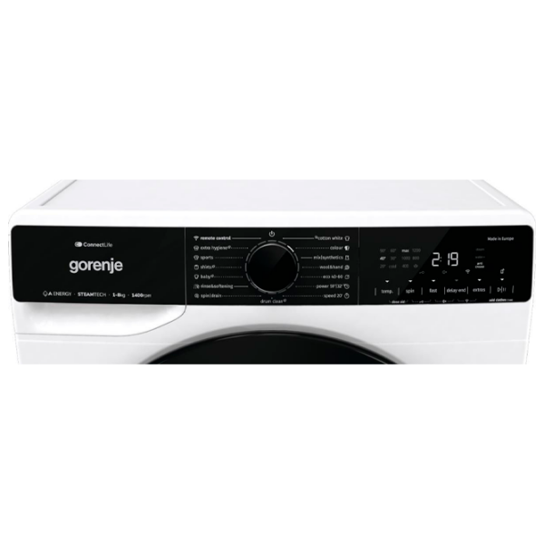 Стиральная машина Gorenje WPNA84A2TSWIFI Белый 8 кг, 1400 об/мин, A photo 7