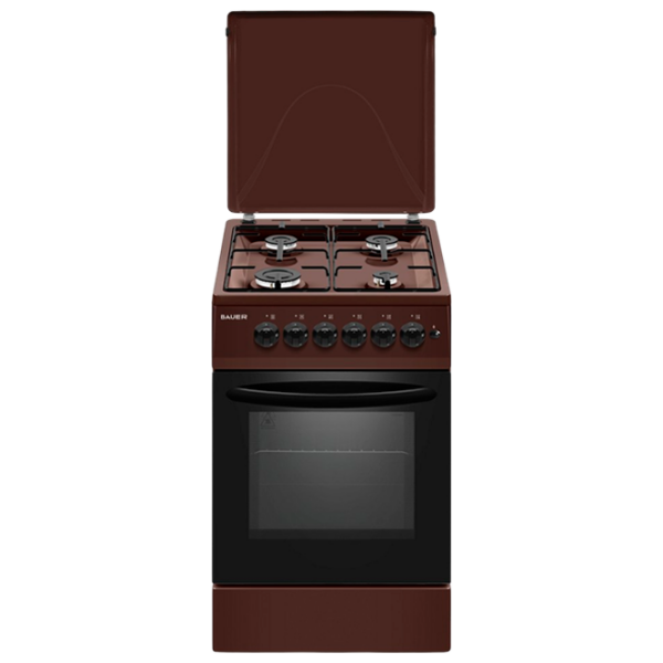 Aragaz Bauer TE 5540 BI Brown Tipul plitei: Pe gaz, 58 l, Tipul cuptorului: Electric photo 1