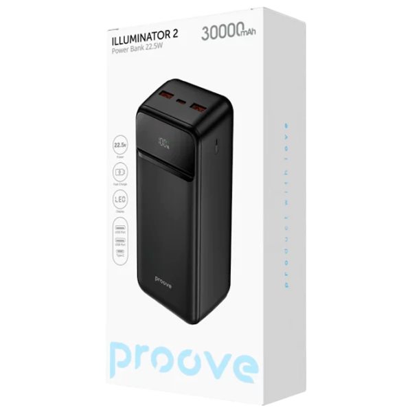 Power Bank 30000 мАч Proove Illuminator 2 (22.5 Вт) Черный  photo 4