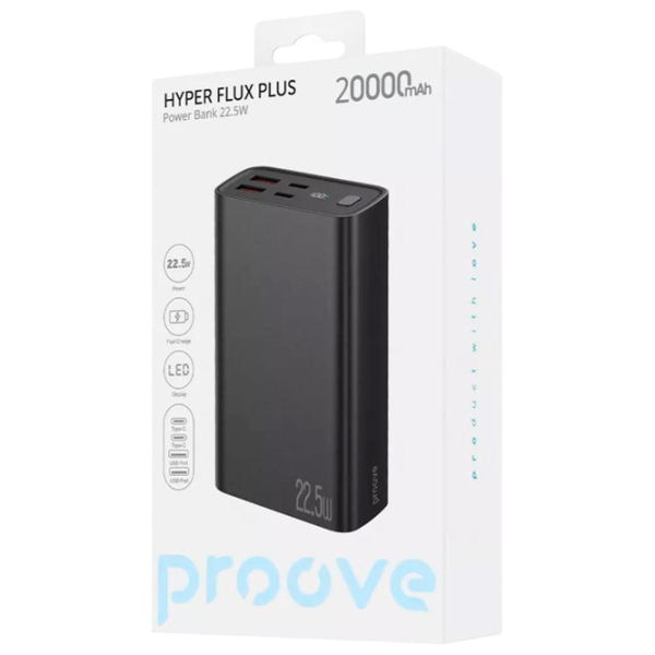 Power Bank 20000 мАч Proove Hyper Flux Plus (22.5 Вт) Черный  photo 4