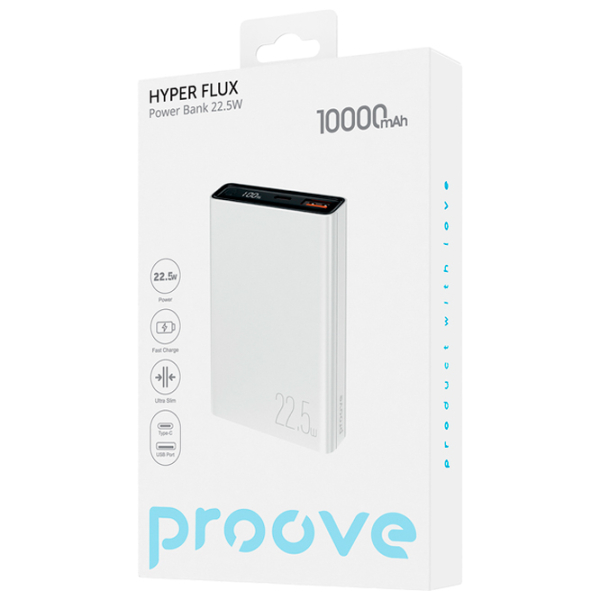 Power Bank 10000 мАч Proove Hyper Flux Plus (22.5 Вт) Белый  photo 4