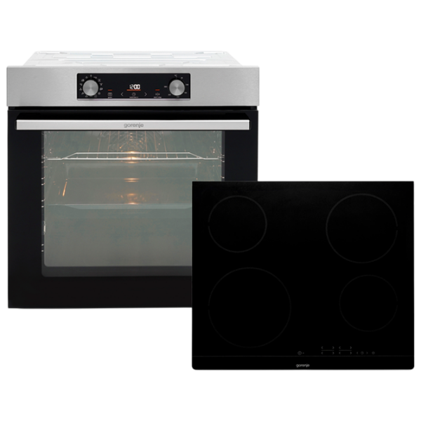 Духовой шкаф Gorenje BO6737E02X + ECT41SC Черный A, 77 л photo 1