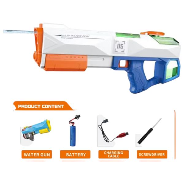 Водяной пистолет Water Gun 2in1 Pump LD-600D Белый водяной, Вода, 3+ photo 2