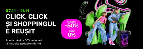DOAR 5 zile și până la 50% reduceri la muuulte gadgeturi dorite!