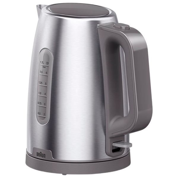 Электрочайник Braun WK1500GY Нержавеющая сталь 2200 Вт, 1.7л, Внутреннее покрытие: Нержавеющая сталь photo 2