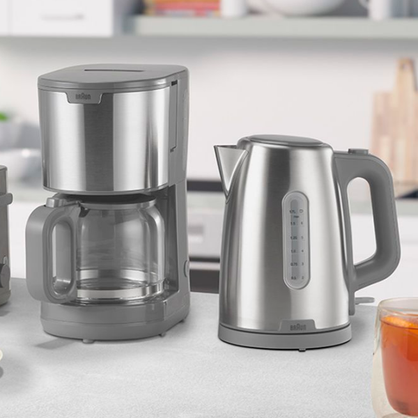 Электрочайник Braun WK1500GY Нержавеющая сталь 2200 Вт, 1.7л, Внутреннее покрытие: Нержавеющая сталь photo 3