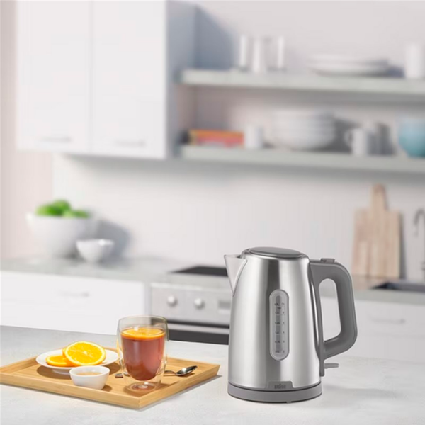 Электрочайник Braun WK1500GY Нержавеющая сталь 2200 Вт, 1.7л, Внутреннее покрытие: Нержавеющая сталь photo 7