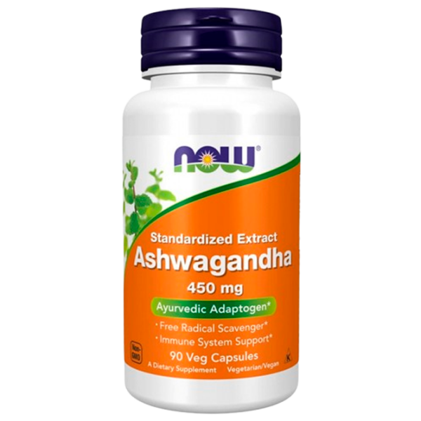 Stimulatoare de testosteron Now Foods Ashwagandha EXT 450mg (733739045935) 180 photo 1
