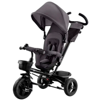 Triciclu KinderKraft Aveo Malachite Grey  Metal / Pentru copii