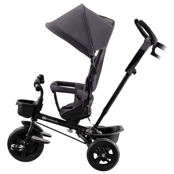 Triciclu KinderKraft Aveo Malachite Grey  Metal / Pentru copii photo 2