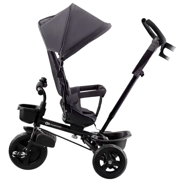 Triciclu KinderKraft Aveo Malachite Grey  Metal / Pentru copii photo 3