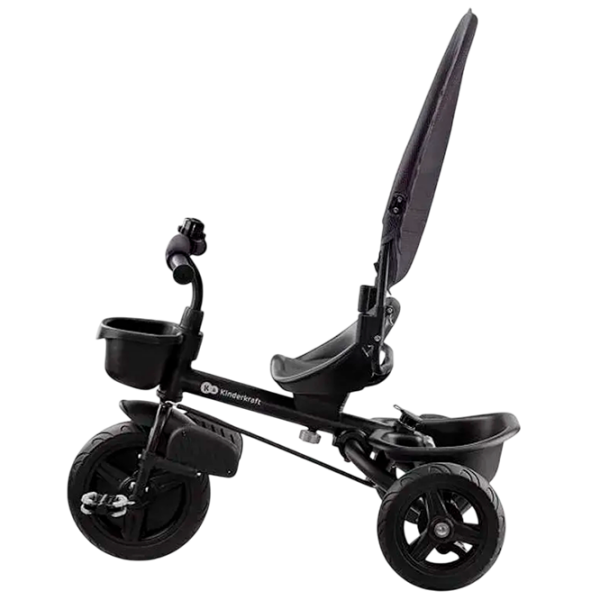 Triciclu KinderKraft Aveo Malachite Grey  Metal / Pentru copii photo 4