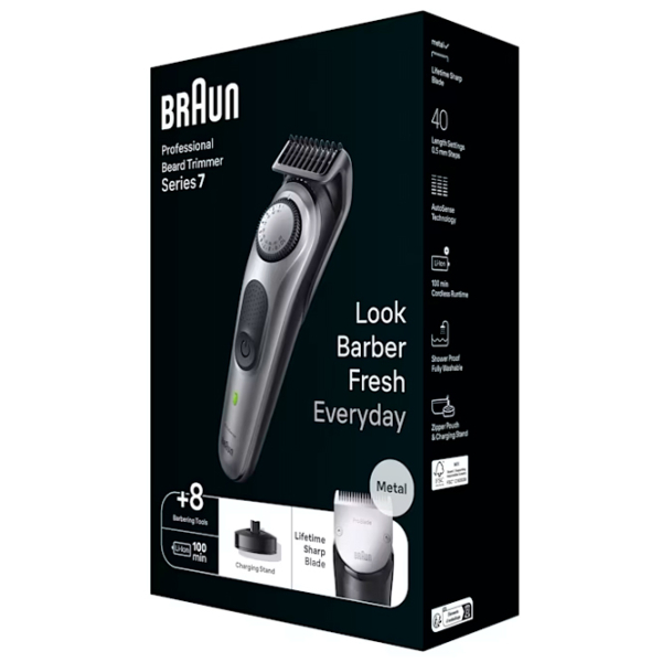 Trimmer facial Braun BT7420 Gray  photo 3