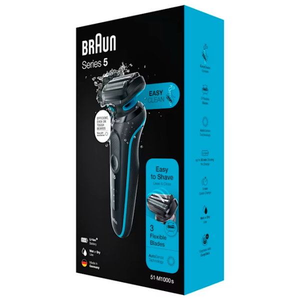 Бритва электрическая Braun 51-M1000s Черный  photo 9
