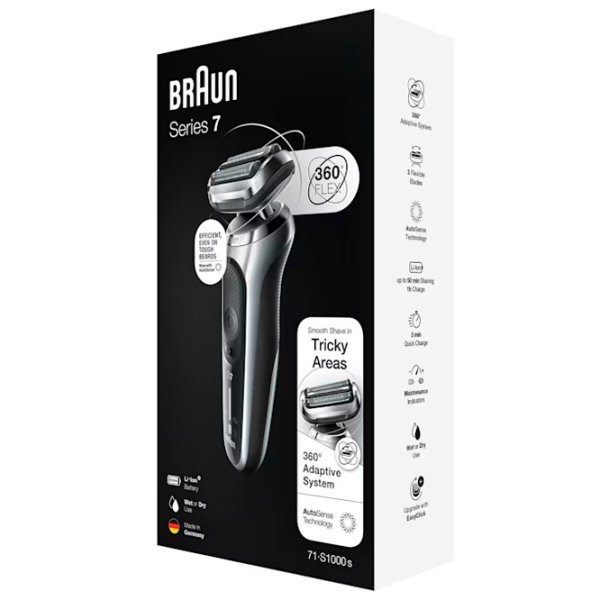 Trimmer facial Braun 71-S1000s Silver  photo 2