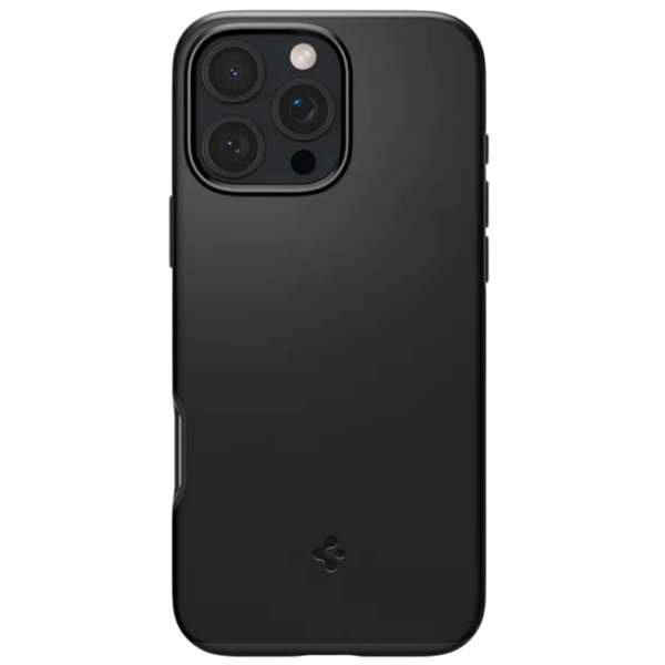Чехол для смартфона Apple iPhone 16 Pro (Thin Fit) Черный Черный Spigen, ТПУ, MagSafe Back