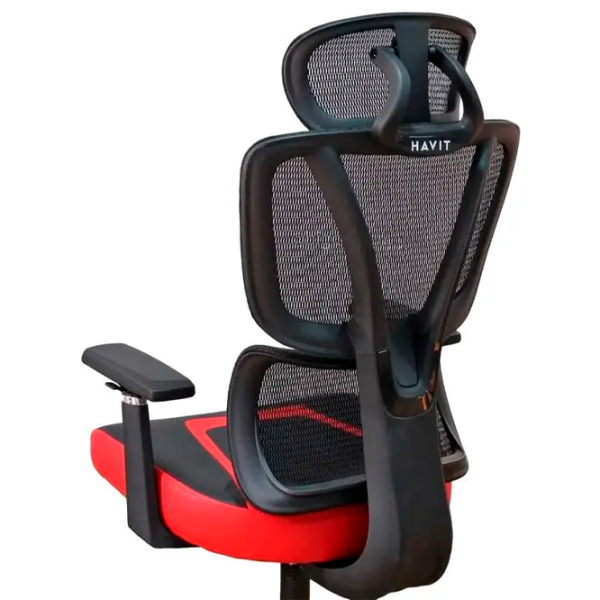 Scaun Gaming Havit GC919 Black Red  photo 4