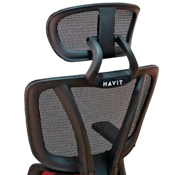 Scaun Gaming Havit GC919 Black Red  photo 5