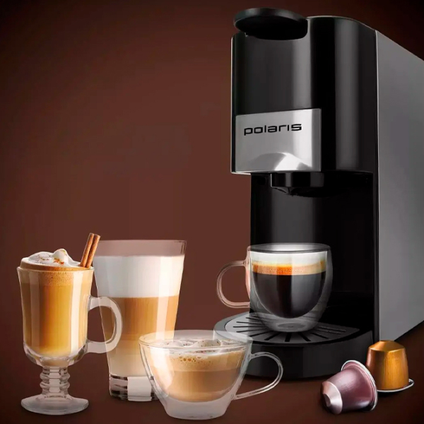 Aparat de cafea Polaris PCM2020 Black 1450 W, 0.8 l, Thermoblock photo 5