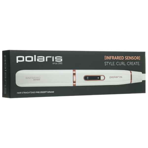 Placă de îndreptat părul Polaris PHS 2022KT White De îndreptat / Turmalină / 230 °C photo 6