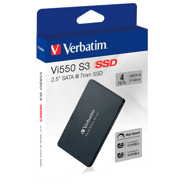 SSD Verbatim Vi550 S3 2.5'' 4 TB Viteza de citire: 510 MB/s,
Viteza de inscriere: 450 MB/s photo 6