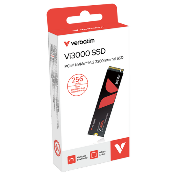 SSD Verbatim Vi3000 M.2 NVMe 256 GB Viteza de citire: 3100 MB/s,
Viteza de inscriere: 1300 MB/s photo 5