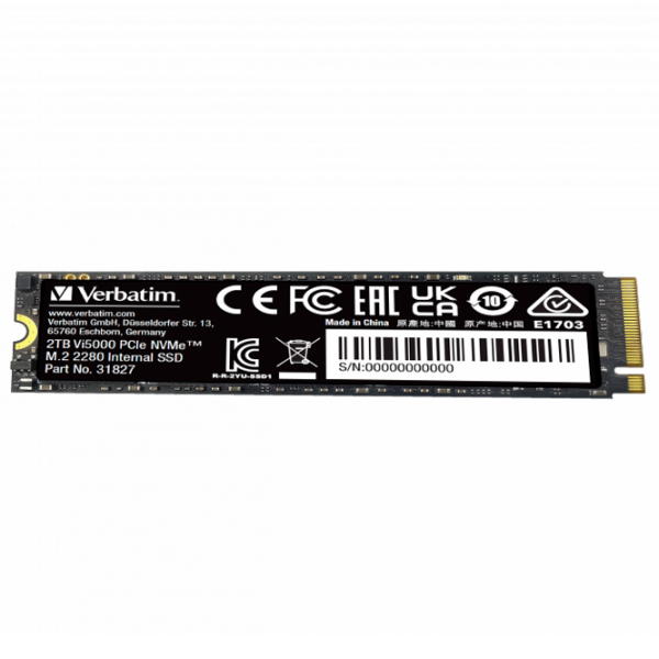 SSD Verbatim Vi5000 M.2 NVMe 2 TB Viteza de citire: 5000 MB/s,
Viteza de inscriere: 4300 MB/s photo 2
